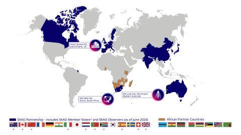 SKAO Global Map - June 2024